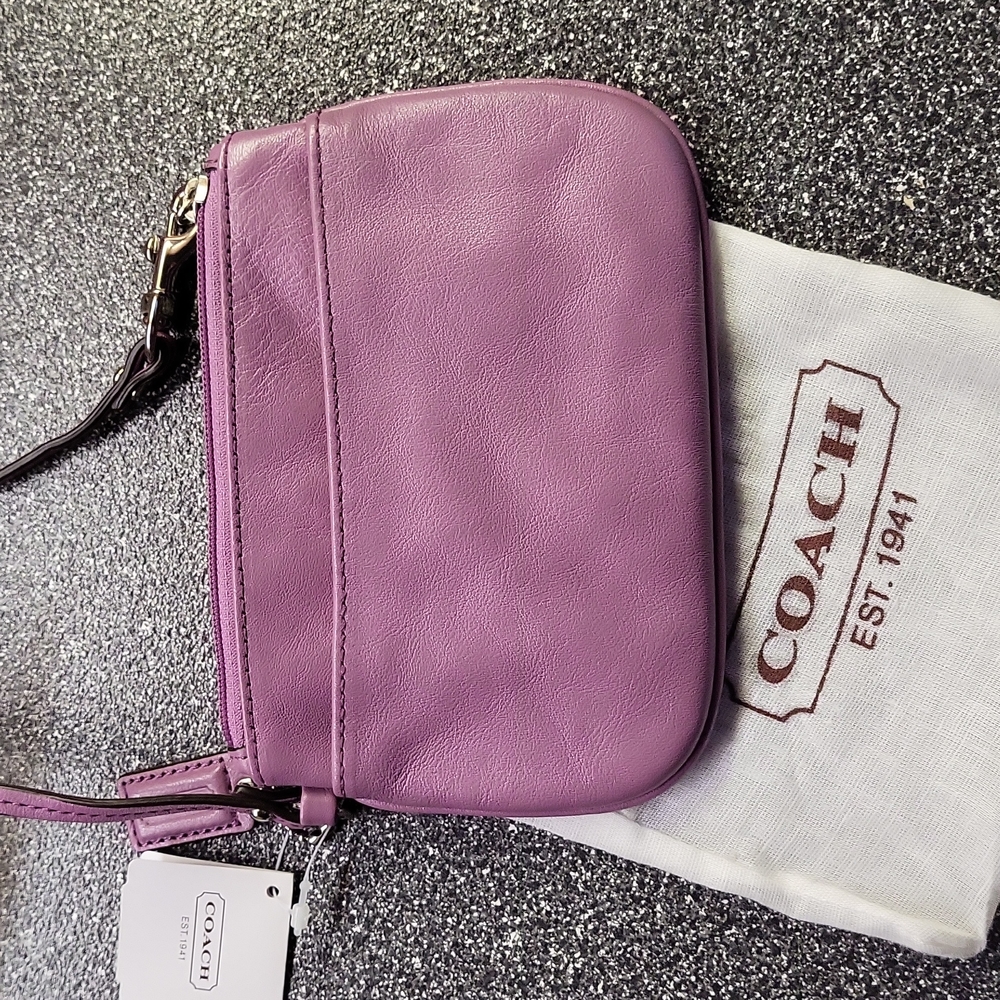 Coach Lilac Wristlet